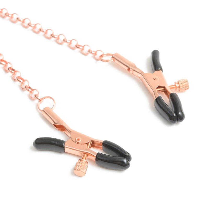 Liebe Seele ローズゴールド ニップルクリップ付き 首輪