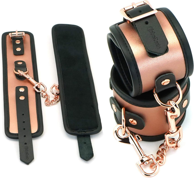 Liebe Seele Rose Gold ローズゴールド　3点セット　首輪・手枷・ナスカン2個