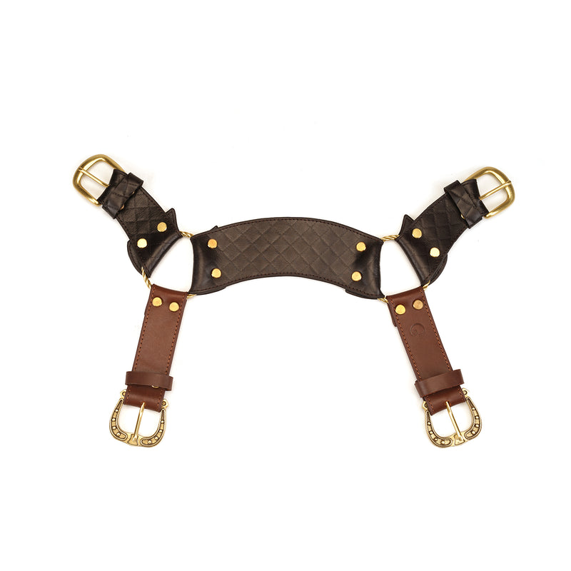 The Equestrian　エクェストゥリアン　バッファロー革　男性用　チェストハーネス