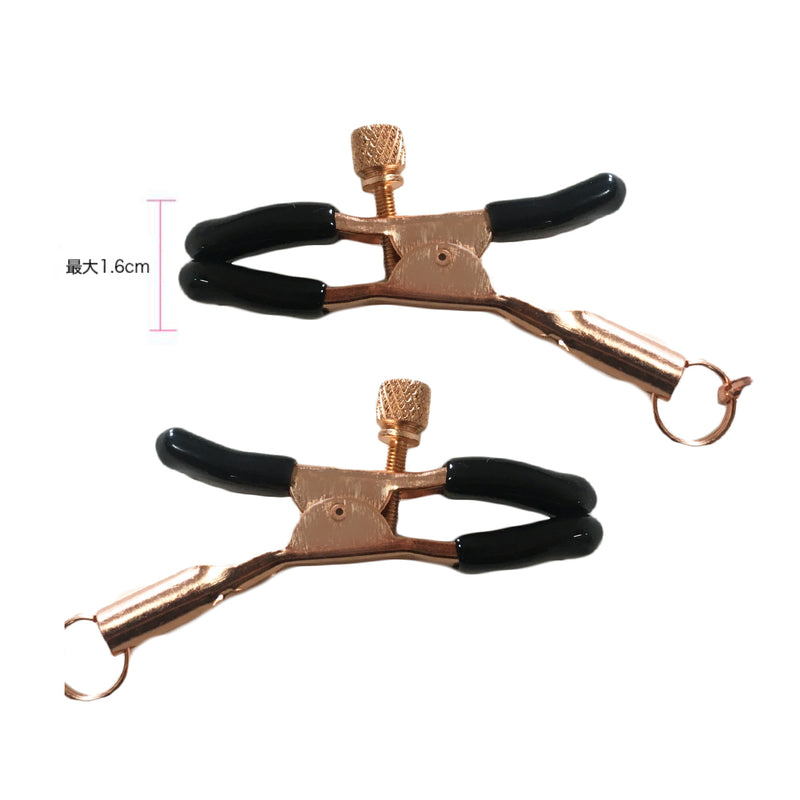 Liebe Seele ローズゴールド ニップルクリップ付き 首輪